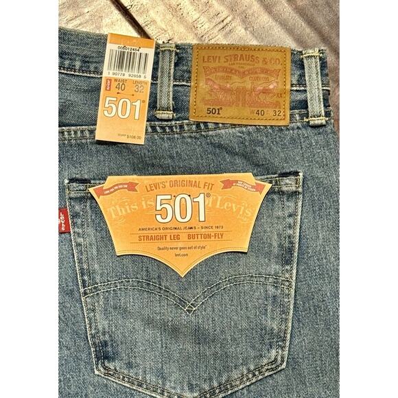 501 Jeans Rare White Oak Cone Denim Straight Leg Made In USA - Picture 8 of 11